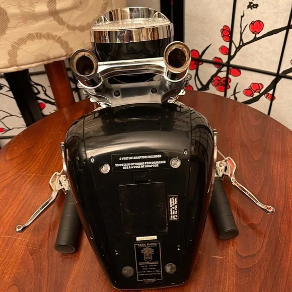 Vintage Harley-Davidson Tank Radio, Working Radio, Engine